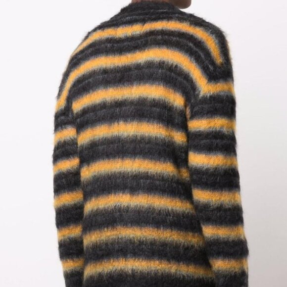BNWT AW21 MARNI STRIPED FUZZY-WUZZY MOHAIR CARDIGAN 50 - Picture 10 of 11